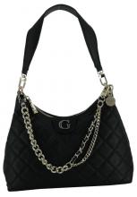 elegante Abendtasche mit Steppmuster Guess Gillian Apricot Fuchsia Rot