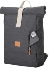 Canvas Rucksack Anthracite meliert Adam Medium Johnny Urban wasserabweisend Rolltop