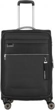 erweiterbarer Rollenkoffer M 67cm Travelite Miigo nachtschwarz Weichgepäck