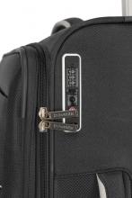 erweiterbarer Rollenkoffer M 67cm Travelite Miigo nachtschwarz Weichgepäck