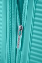 Hartschalentrolley türkis American Tourister Soundbox Spinner M 67cm Pool Side Blue