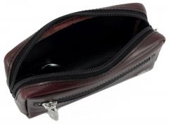 Schlüsseltasche Golden Head Colorado Classic Handgefärbt Bordeaux Rotbraun