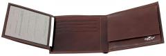 Trifold Lederportmonee Herren Golden Head Colorado Black Datensafe