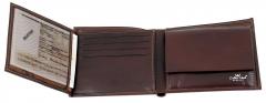 Trifold Lederportmonee Herren Golden Head Colorado Black Datensafe