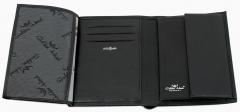 Leather Wallet Man Golden Head Colorado Black Datensafe