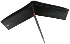 Luciano Herrengeldtasche Black Gathman Billfold h10 Schwarz
