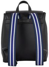 Damen Cityrucksack Tommy Hilfiger Life Backpack kubisch Black gestreifte Henkel