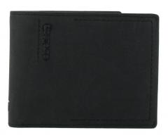 Vintage schwarz Lederbrieftasche Strellson Turnpike BillFold