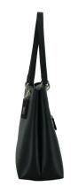 Shopper Guess Eco Mia Black Goldfarbener Metallcharme Nachhaltig 