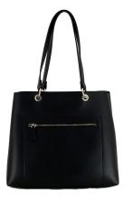 Shopper Guess Eco Mia Black Goldfarbener Metallcharme Nachhaltig 