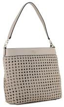 Hobobag Guess Sicilia Sand Beigeton Flechtdesign 