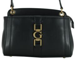 Briana Abendtasche Guess Black Messinglogo 