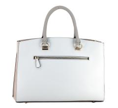 helle Henkeltasche zweifärbig Guess Alexie Büro White Multi Weiß Rosa Etuianhänger 