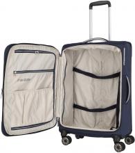 Travelite Miigo 4w Trolley M 67cm Tiefseeblau recycled erweiterbarer Reisekoffer