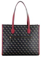 Silvana Guess Schultertasche Grau Schwarz Coal Logo Print