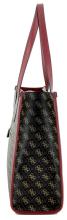 Silvana Guess Schultertasche Grau Schwarz Coal Logo Print