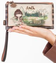 Zweigeteiltes Portemonnaie Wälder Kanada Anekke The Forest beige Comicprint