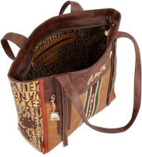 geräumiger Shopper Brauntöne Anekke The Forest Urban Stickerei Eisbär