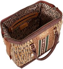Henkeltasche geprägt Schriftzug Anekke Urban Kanada braun