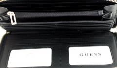 Guess Portmonee Hensley G SLG Whiskey Braun Markenplate Handschlaufe