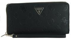Guess Portmonee Hensley G SLG Whiskey Braun Markenplate Handschlaufe