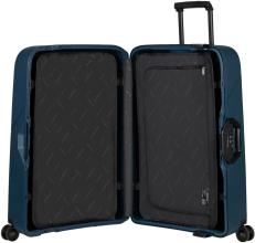 dunkelblauer Hartschalenkoffer Spinner L 75cm Samsonite Magnum Eco Midnight Blue