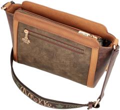 Anekke Schultertasche Logoprint The Forest Urban braun Blockstreifen Kanada