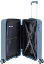 Travelite Kabinenkoffer Vaka S blaugrau Hartschale