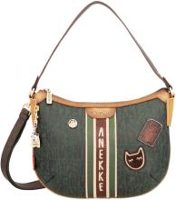 Hobobag Anekke The Forest Urban Bunt Grün Stickerei