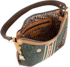 Hobobag Anekke The Forest Urban Bunt Grün Stickerei