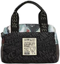 zweigeteilte Bowlingbag recycled Anekke Nature Woods Logoprint schwarz grün