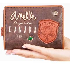 Canada Anekke Geldbörse Braun Urban Markenplate