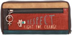 Zipbörse Damen Anekke Voice Canada Print Stickerei Respect 
