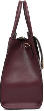 L.Credi Bürotasche Janna Aubergine Metallverschluss violett vegan