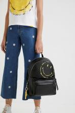 Desigual Damenrucksack Smile Mombasa 2Zippers schwarz Emojy