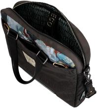 bestickte Laptoptasche Logoprint Anekke Nature Woods dunkelbunt