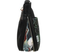 Beuteltasche Anekke Nature Woods schwarz grün erweiterbar recycled Eco friendly