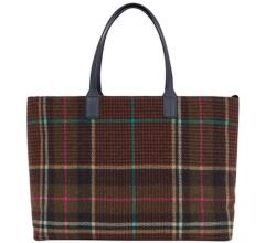 Henkeltasche in bunter Filzoptik Hilfiger Iconic Green Check Etui