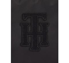 Nylon Crossovertasche Hilfiger Poppy schwarz Applique TH