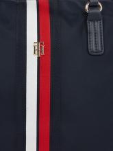 Tommy Hilfiger Poppy Space Blue Blau Tote Corp Markenstrips Shopper