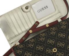 Abendtasche Smartphone Guess Izzy SLG Latte Logo/Yellow beige gelb