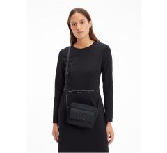Calvin Klein Jacqard Crossovertasche Re-Lock Camera Bag schwarz