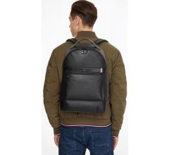 Hilfiger Tragessrucksack Lederlook Central Backpack Schwarz Backpack