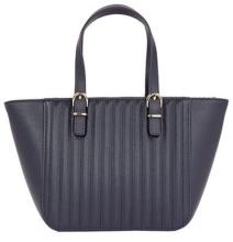 kompakte Tragetasche Damen Tommy Hilfiger Timeless Small Tote Quilted Dunkelblau