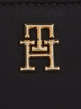 elegante Nylonbörse Tommy Hilfiger Idol Med Wallet Black Branding