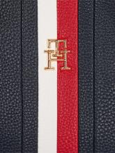 große Henkeltasche TH Emblem Blockstreifen dunkelblau Tommy Hilfiger Workbag