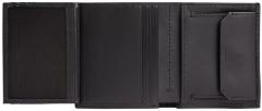 Calvin Klein Hochformat Börse Herren Subtile Mono Trifold CC Coin Black Mono matt