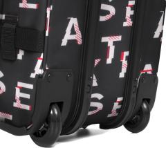 2 Rollen Reisetasche Eastpak Transitr S Mash Core Schwarz Buchstaben