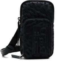 Crossovertasche Mini Desigual Magna Dafne Black Stickmuster Phone