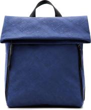 Nerano Logorama Desigual Daypack Nautical Blue Alloverprägung